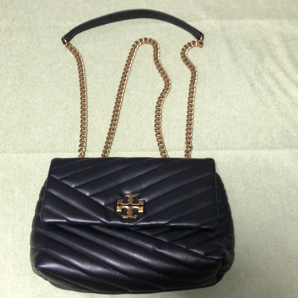 🌹Black Tory Burch Kira Chevron Convertible Shoulder Bag